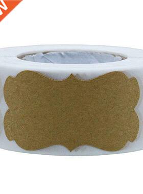 250pcs Per Roll 2*1.2inch Blank Stickers Scrapbooking Labels