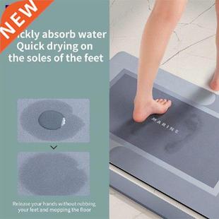 Modern Diatom Bath Mat Super Absorbent Non Slip Mud