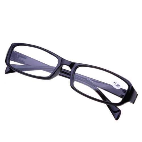 1PC Ultralight Women Men Black Reading Glasses Retro Clear L