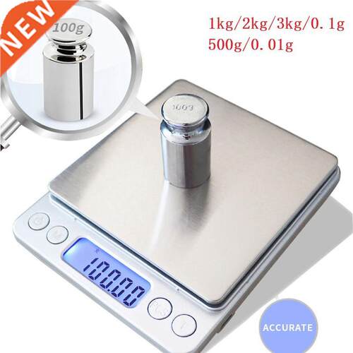 1/2/kg/0.1g 500g/0.01g LCD Digital Electronic Weighing Scal