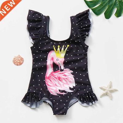 2~12Year Girls Swimwear Cute Kids Swimsuit Baby Girls Beach
