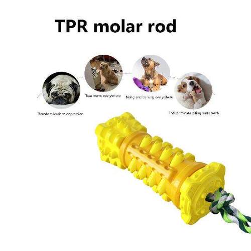 Dog Molar Stick Toy TPR Wear-Resistant Training Interactive