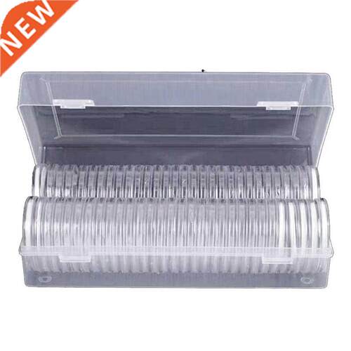 46 mm Coin Capsules Plastic Round Coin Holder Case and 7Size