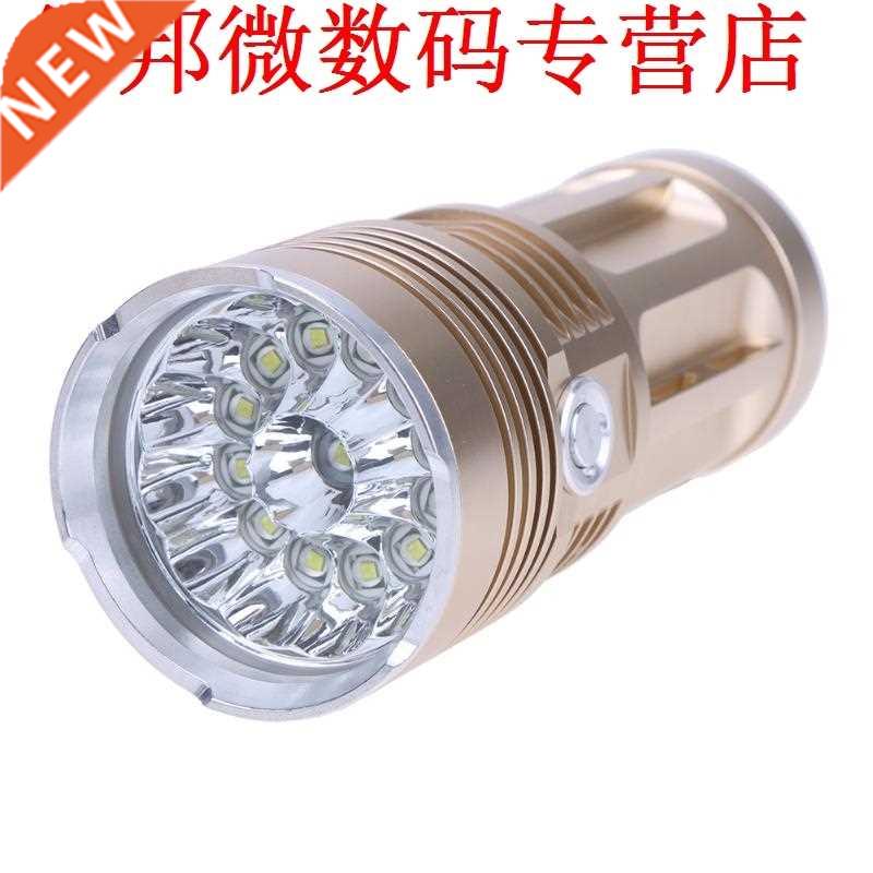 Goud AluminiumLED Zaklamp Jacht 13 LEDs Hard Licht Torch voo