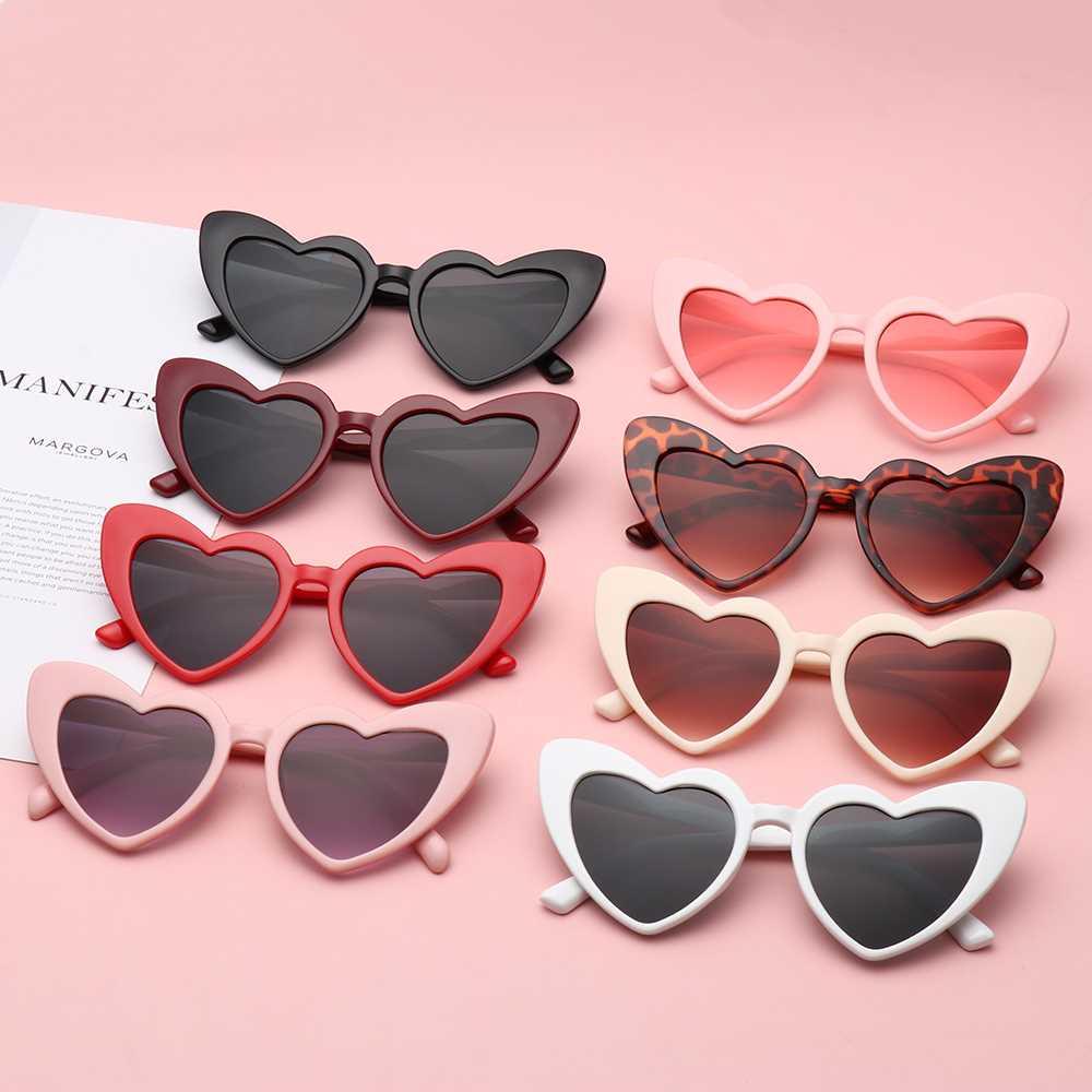 Gafas de sol con forma de corazón para mujer, dise o de mar