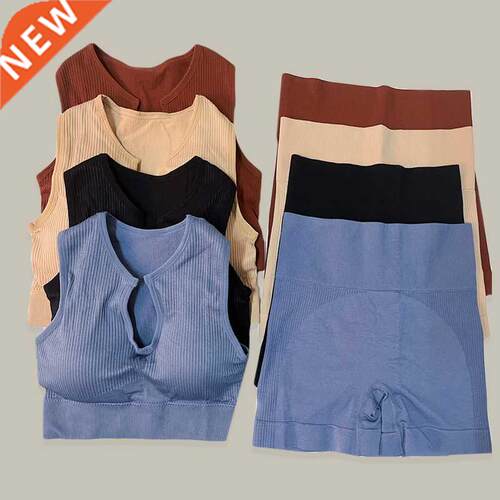 Yoga Set Gym Set Workout Clothes for Women Seamless Leggings