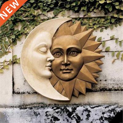 Sun and Moon Wall Sculpture Celestial Icons of Astronomy Gar