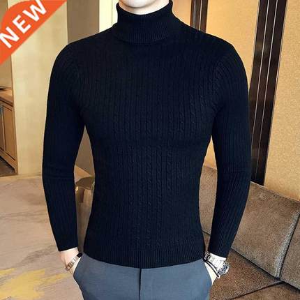 Autumn Winter turtleneck sweater Turtleneck Pullover Men Bra