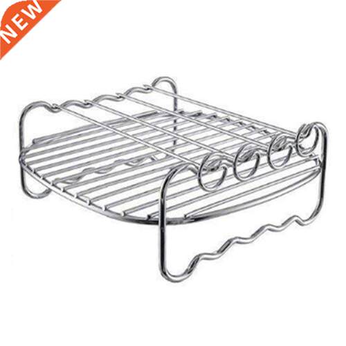 Baking Tray Skewers Air Fryer Stainless Steel Holder BBQ Rac