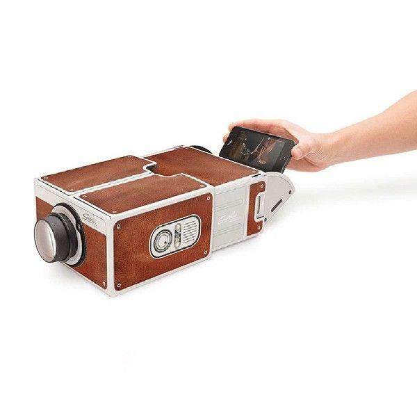 Mini Portable Cardboard Smart Phone Projector 2.0 Mobile