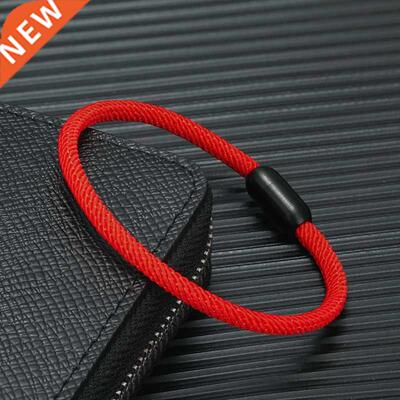 MKENDN Navy Style Nautical Thread Rope Bracelet Stainless St