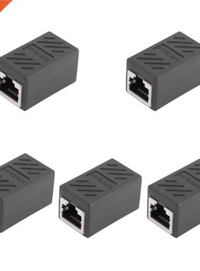 5 Pack Rj45 Inline Coupler Female To Female Cat7 Cat6 Cat5e