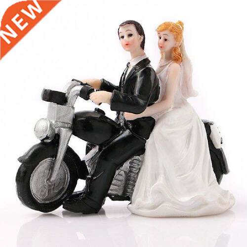 Hot Sale 60% Fashion Cake per Bride Groom on Motorcycle