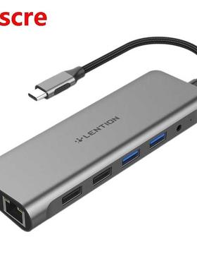 LENTION C69 4 Port Adapter USB C Hub with 4K HDMI-Compatible