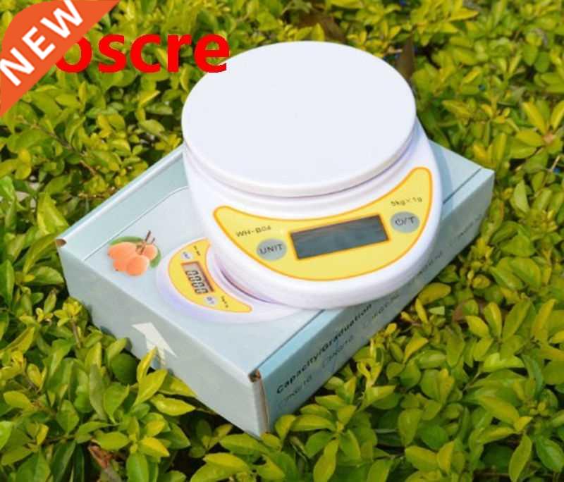 Double Range LCD Digital Electronic Kitchen Scale 5kg/1g And