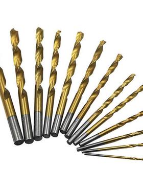 13pcs/set High Speed Steel HSS Straight Shank Twist Drill Bi