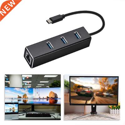 Type-c 3.0HUB + Gigabit Hub 3 Ports USB 3.0 Gigabit Ethernet