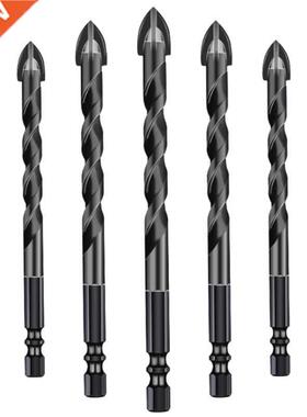 Cross Hex Tile Bit Set 5/6/8/10/12mm Installed in the Hand