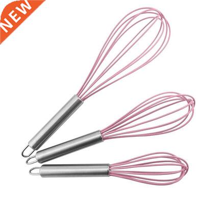 3 Pack Silicone Whisks (8+10+12)inch Whisk Set Fr Kitch
