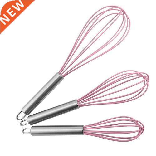 3 Pack Silicone Whisks (8+10+12)inch Whisk Set Fr Kitch