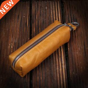 2021 New Genuine Leather Keychain Men Women Key Holder Organ
