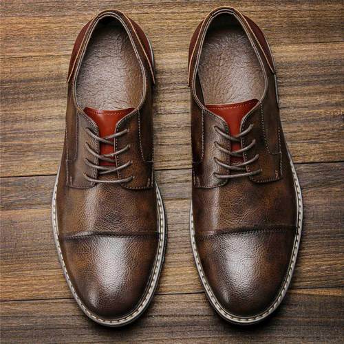 Retro Men's Derby Shoes 2022 New Men Casual shoes Fashion Me