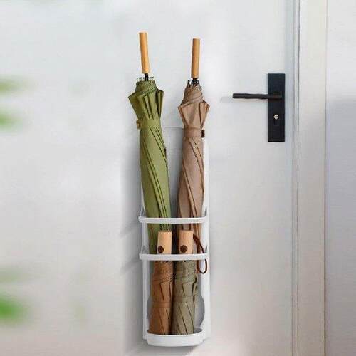 Indoor Creative Umbrella Stand Rack Basket Wall Mount