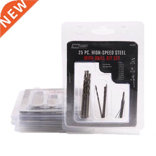 25pcs/set Micro Drill Bits Set 0.5mm~3mm 适用于 PCB Crafts&a