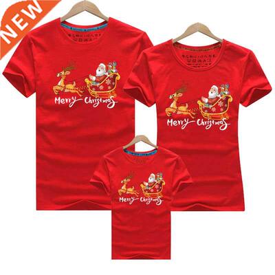 Family Chrimas Matching Clothes M Daughter Short slee