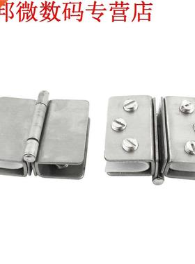 2pcs kast wandmontage legering 2 zijden glas scharnier guard