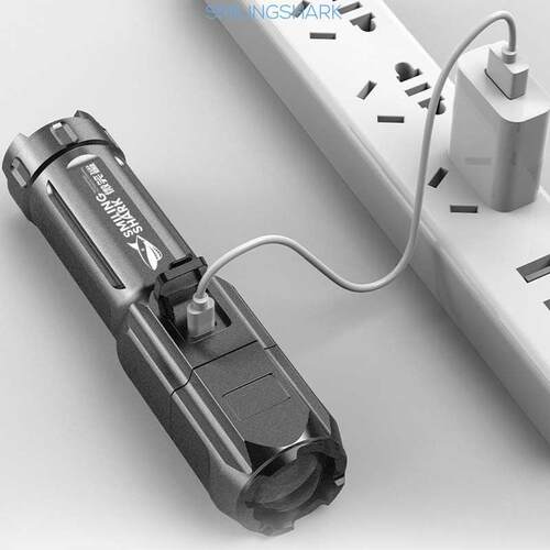 Ultra Bright Flashlight ABS Strong Light Focusing Led Flash