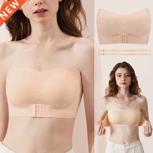 Strapless Bra for Woman Invisible Tube ops Seamless Breathab