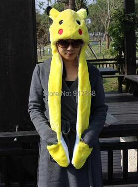 Animal Ctoon Winter Wm Hat Scf Glove Chacter Pika Ra