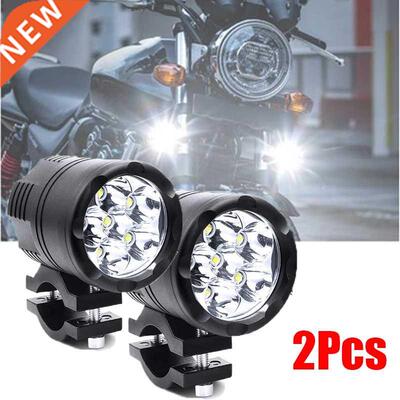 Motorcycle 6 LED Waterproof Auxiliary Headlight Moto LED Spo
