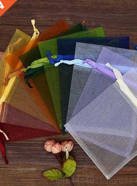 50pcs/set(4 Sizes) Organza Gift Bag Jewelry Packaging Bag We
