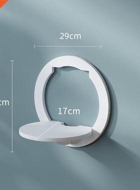 Wall shelf free punching wall-mounted TV background wall han