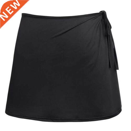Women Fashion Beach Vacation Bikini Skirt Solid Color Lace-U