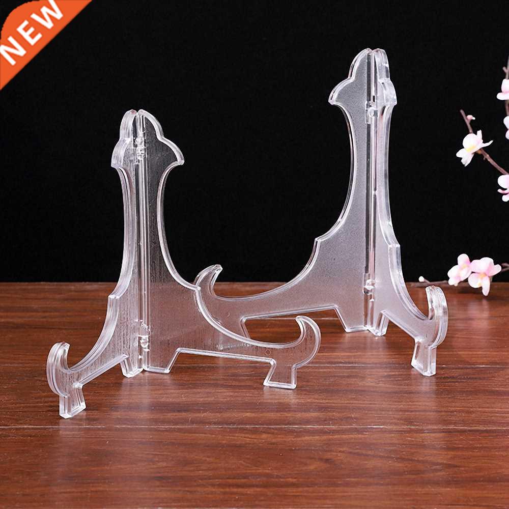 Easels Plate Holders Transparent Display Dish Stand Rack Wed