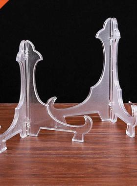 Easels Plate Holders Transparent Display Dish Stand Rack Wed