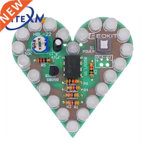 DIY Kit Heart Shape Breathing Lamp Kit Breathing LED Suite R