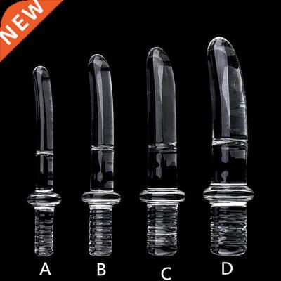 Diameter16/20/25/30mm Big Crystal Handle Glass Dildo Realist