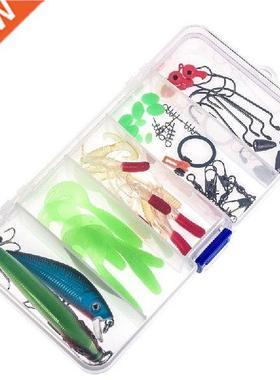 T4MF 52Pcs/Pack Fishing Soft Lure Plastic Baits Artificial
