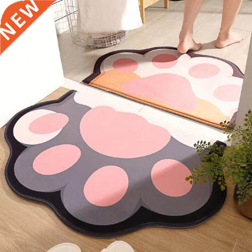 Cartoon Cat's Paw Carpets Doormats Rugs For Home Bathroom