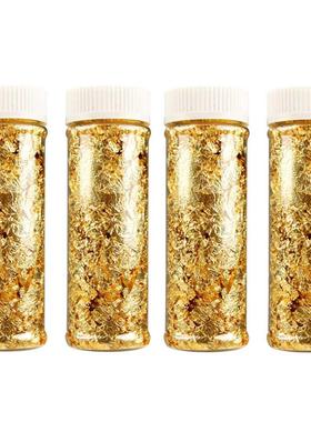 Free Shipping Grade Genuine Gold Leaf Schabin Flakes 2g Gol