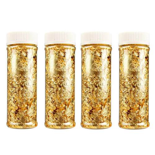 Free Shipping Grade Genuine Gold Leaf Schabin Flakes 2g Gol