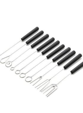 304 Stainless Steel Chocolate Fork Set Cheese Hot Pot