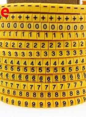 600pcs EC-1 Soft PVC Power Wire Number Marker Set No. 0 ~ 9