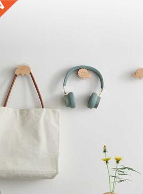 Solid Wood Wall Hook Towels Coat Clothes Storage Hook Self