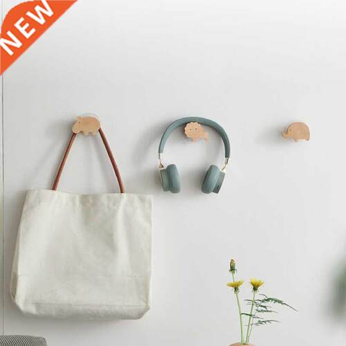 Solid Wood Wall Hook Towels Coat Clothes Storage Hook Self