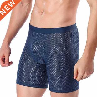 Cold Underw Underpants Breathable Shorts Men Boxer Male Silk
